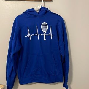 Blue tennis hoodie